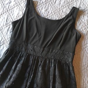 Jessica Howard Black Lace Floral Dress Size 14